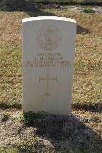 Ismailia War Memorial Cemetery - McPherson, Alexander